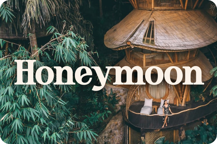 Honeymoon fund: bamboo treehouse villa nestled in a tropical jungle canopy