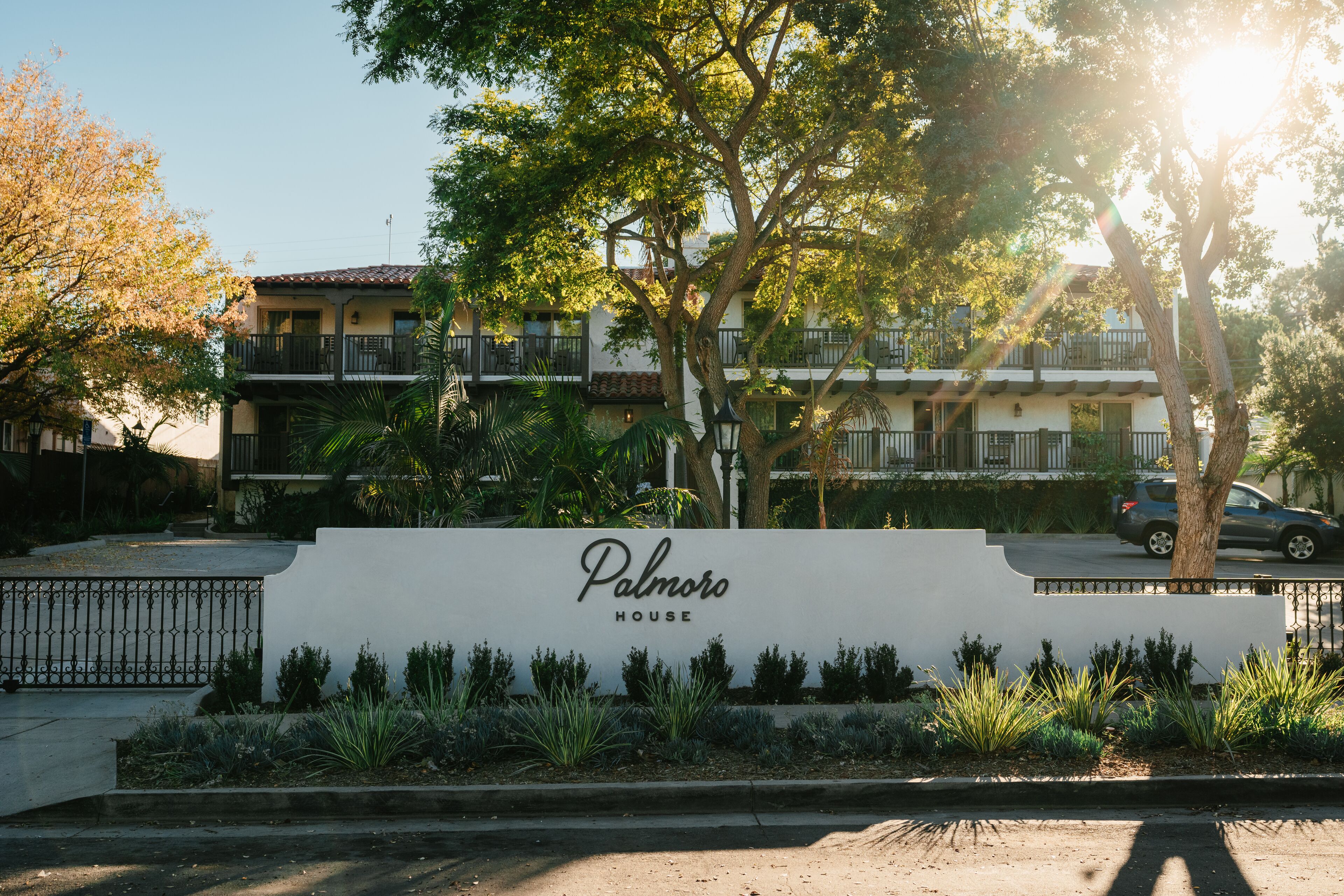 Palmoro House exterior in Santa Barbara.